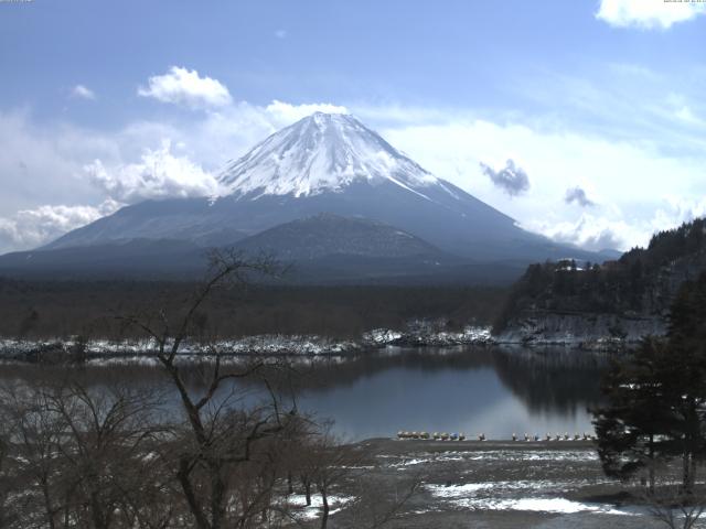 精進湖からの富士山