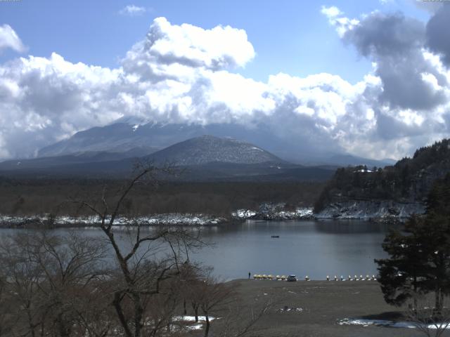 精進湖からの富士山