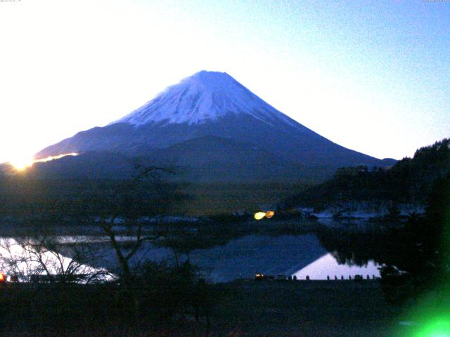 精進湖からの富士山