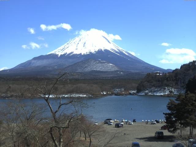 精進湖からの富士山