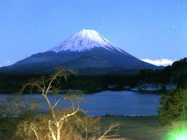 精進湖からの富士山