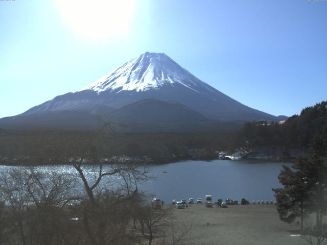 精進湖からの富士山