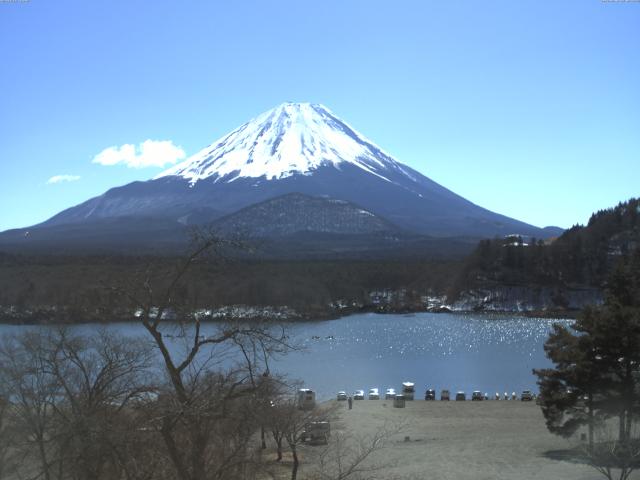 精進湖からの富士山