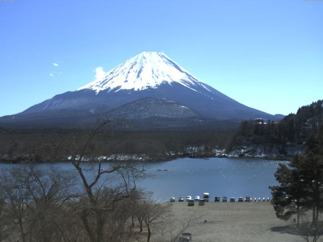 精進湖からの富士山