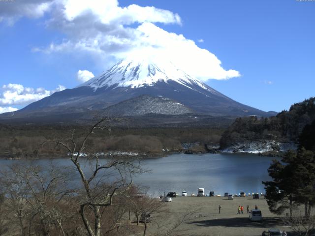 精進湖からの富士山