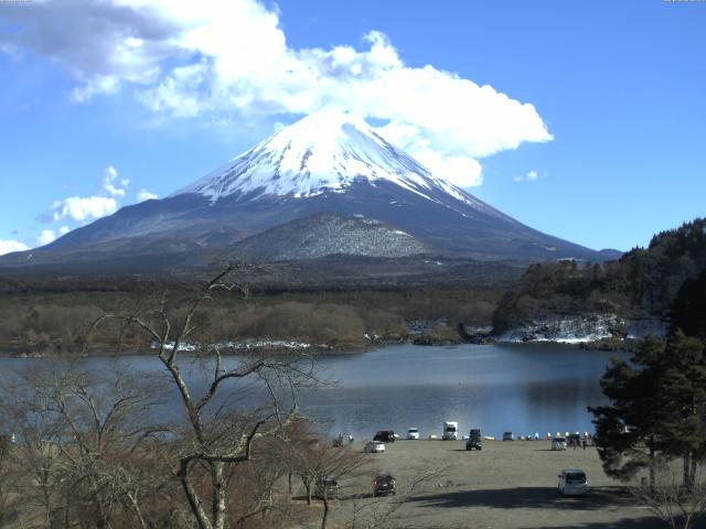 精進湖からの富士山