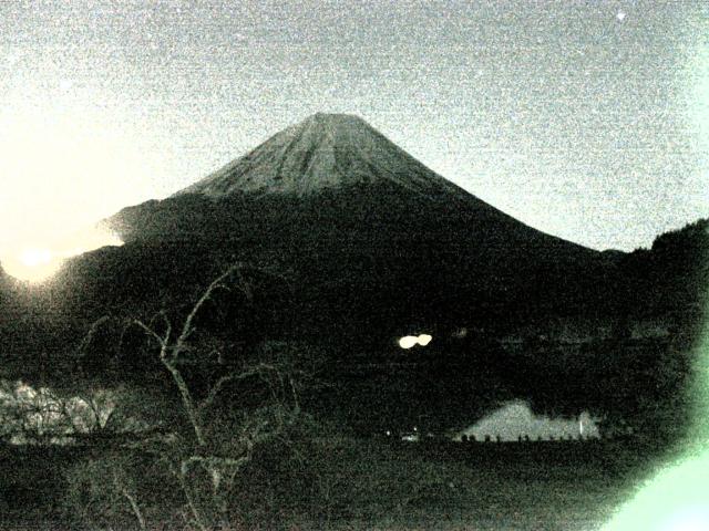 精進湖からの富士山