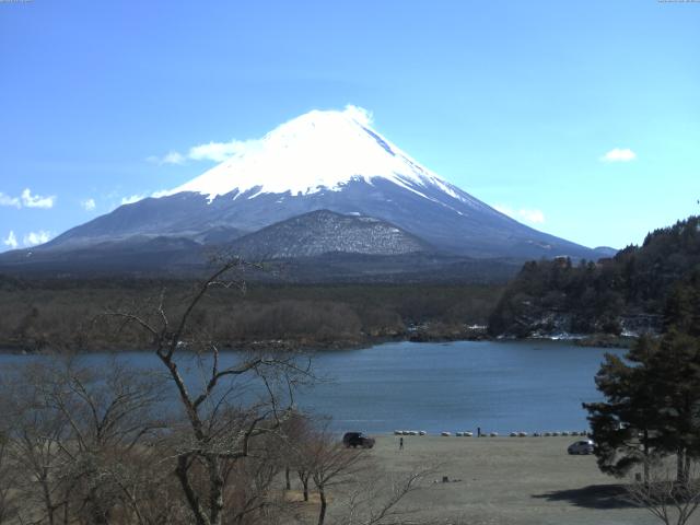 精進湖からの富士山