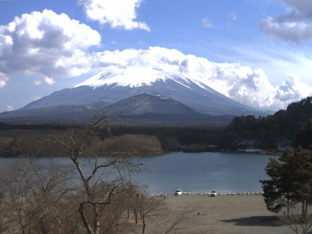 精進湖からの富士山