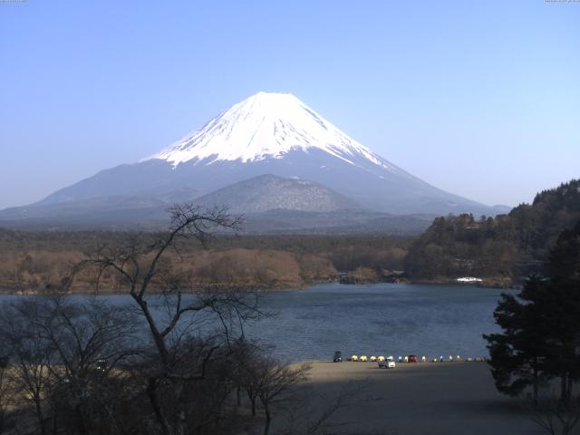 精進湖からの富士山