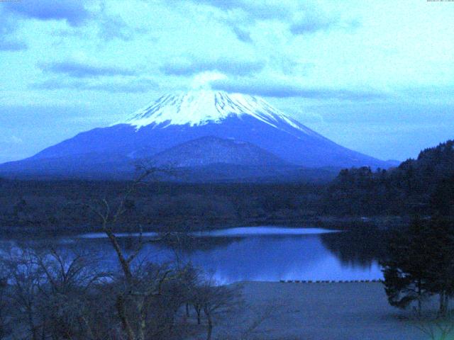 精進湖からの富士山