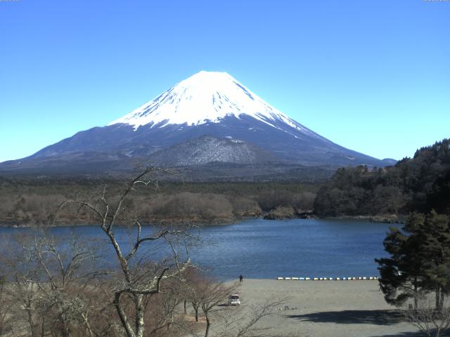 精進湖からの富士山