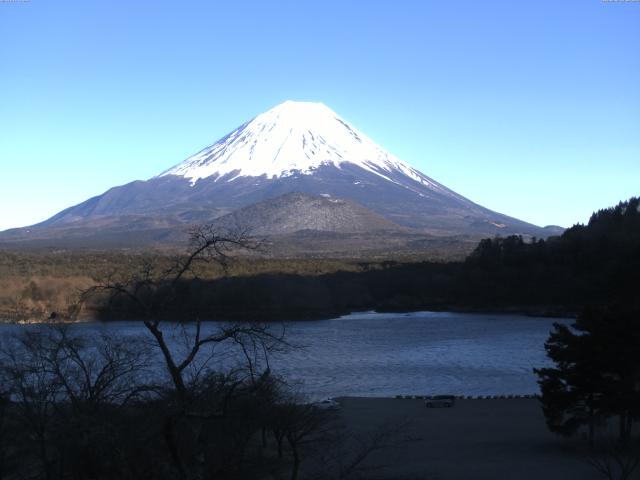 精進湖からの富士山