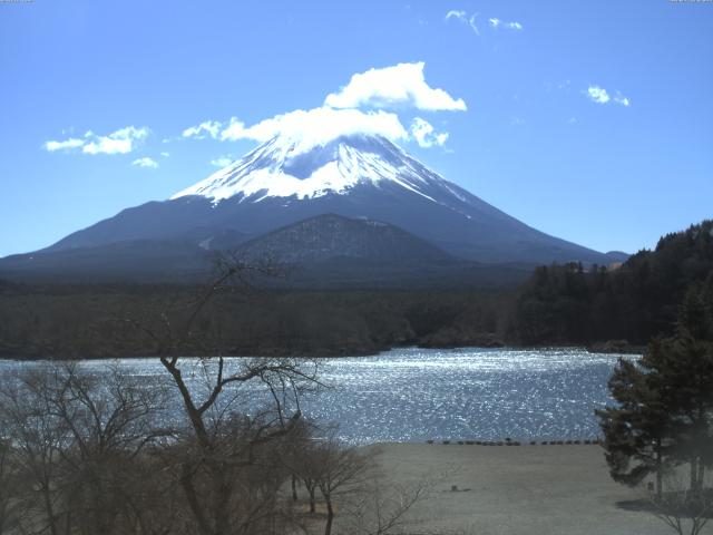 精進湖からの富士山