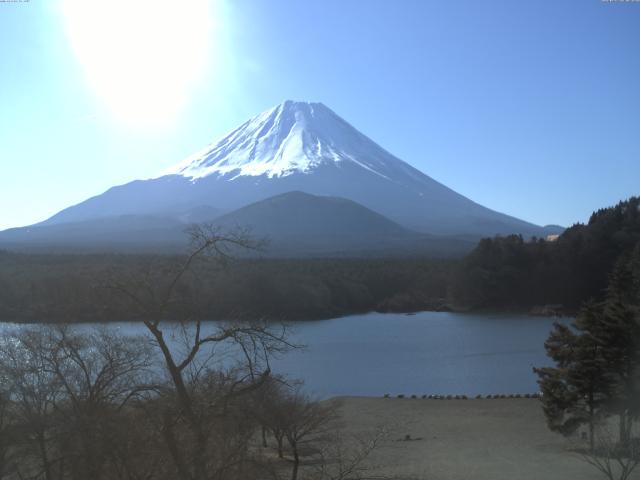 精進湖からの富士山