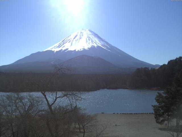 精進湖からの富士山