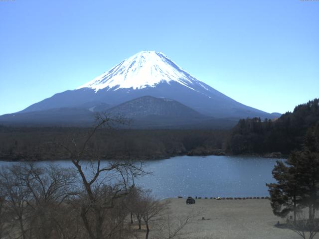 精進湖からの富士山