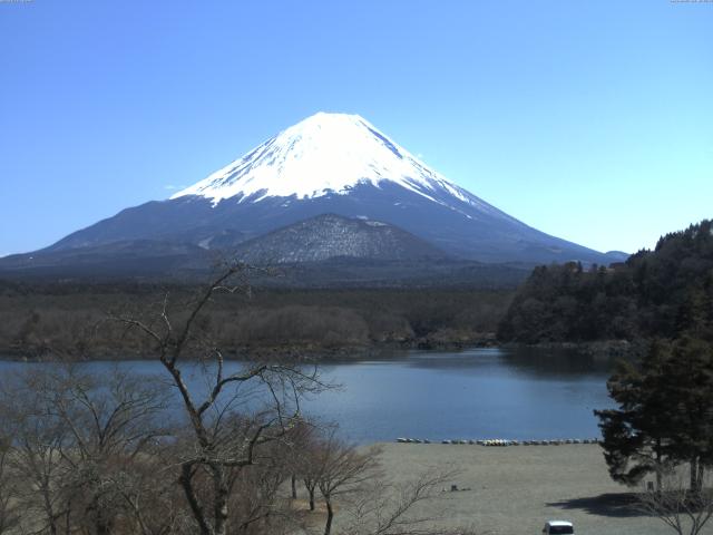 精進湖からの富士山