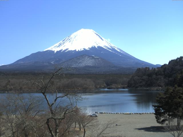 精進湖からの富士山