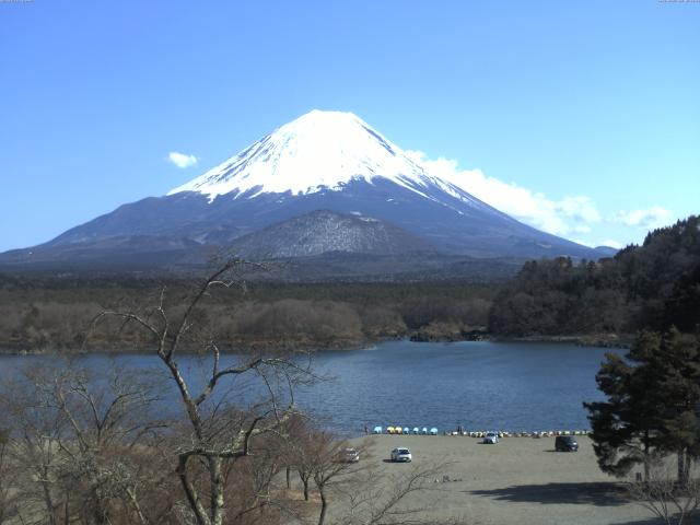 精進湖からの富士山