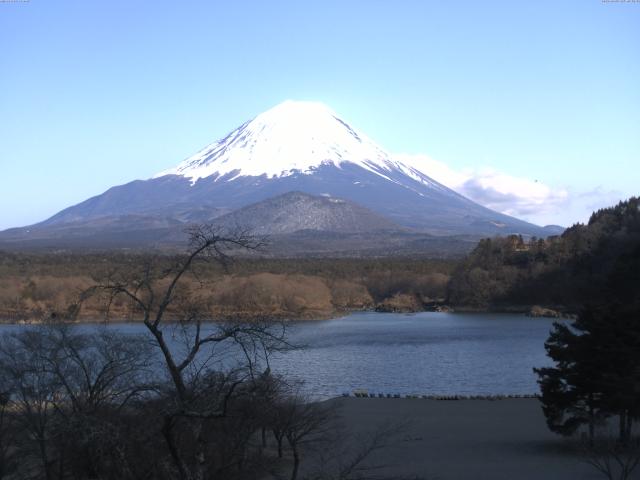 精進湖からの富士山