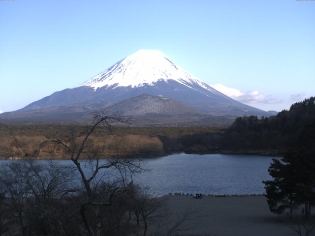 精進湖からの富士山