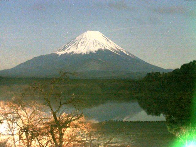 精進湖からの富士山