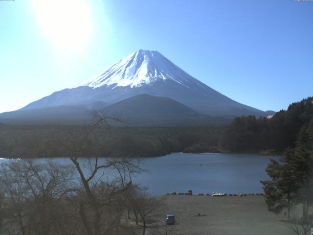 精進湖からの富士山