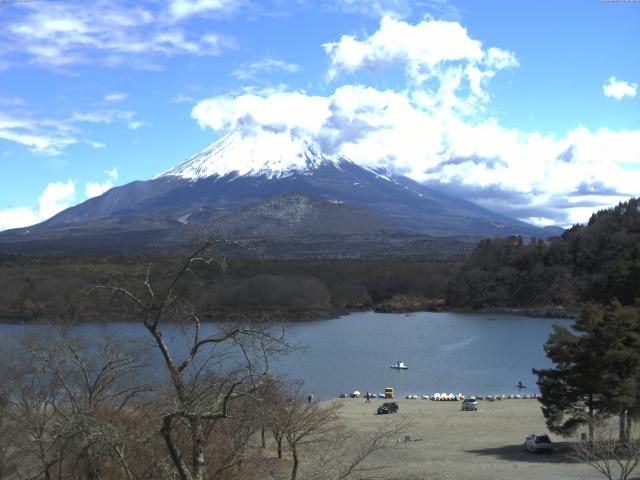 精進湖からの富士山