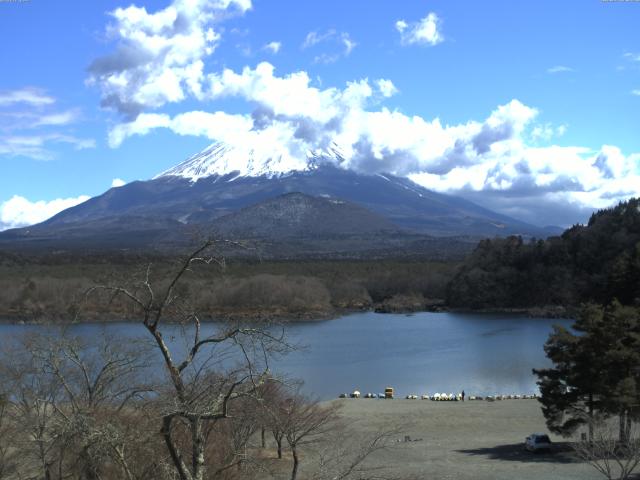 精進湖からの富士山