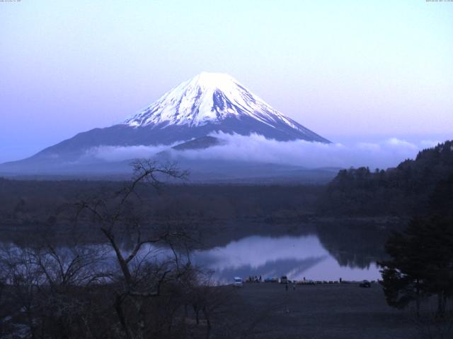 精進湖からの富士山