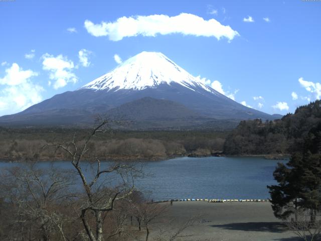 精進湖からの富士山