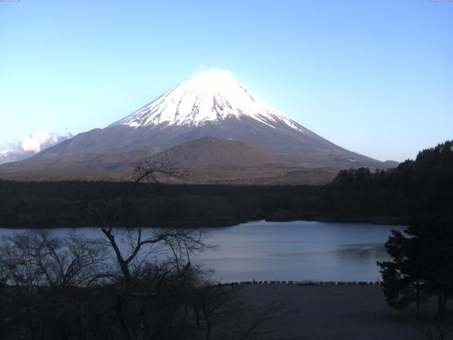 精進湖からの富士山