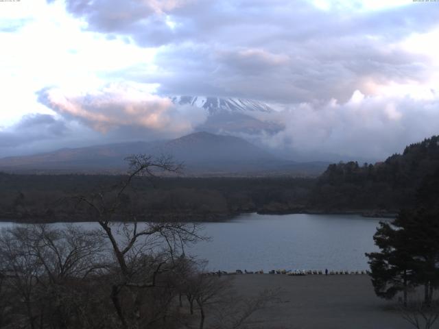 精進湖からの富士山