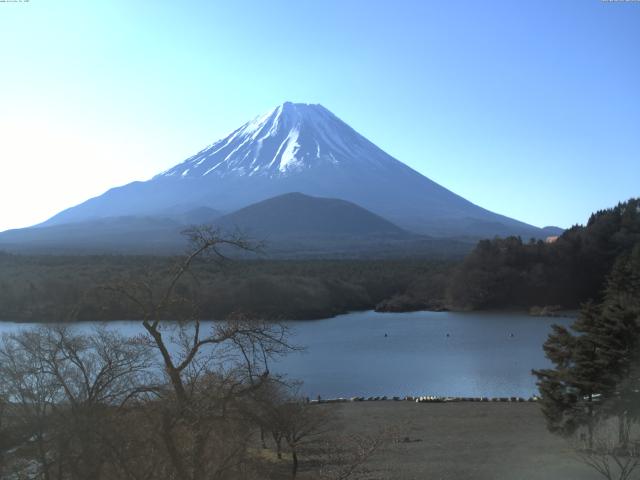 精進湖からの富士山