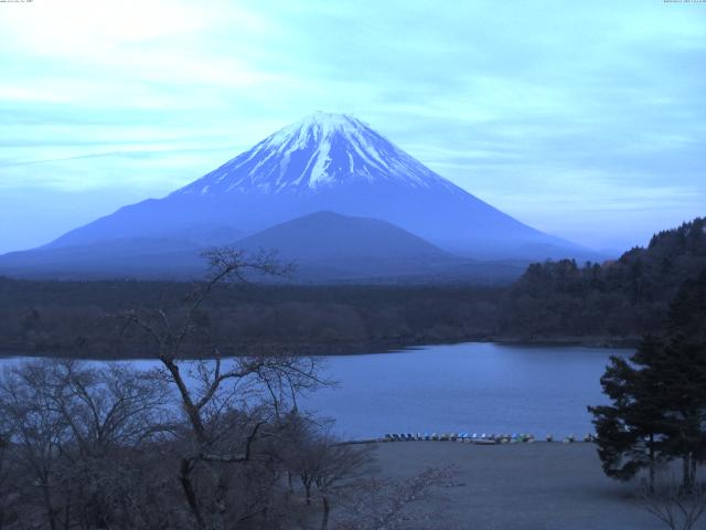 精進湖からの富士山