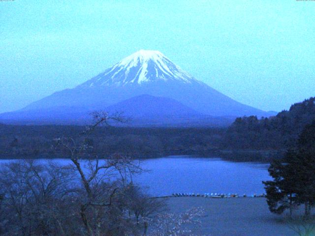 精進湖からの富士山