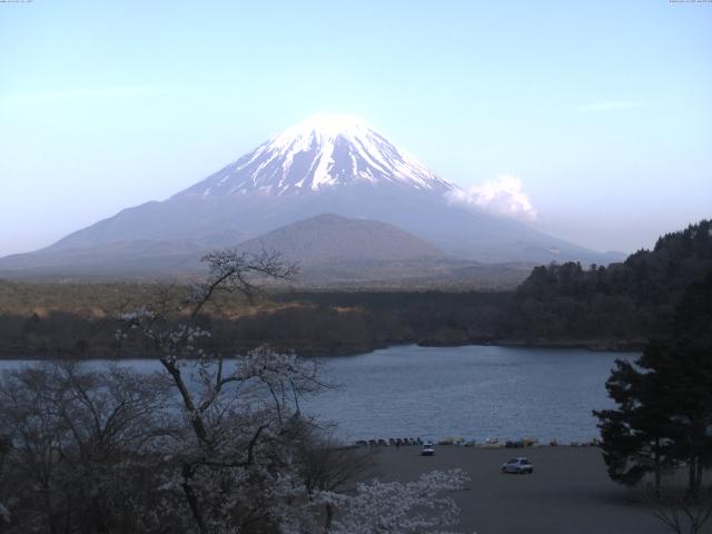 精進湖からの富士山