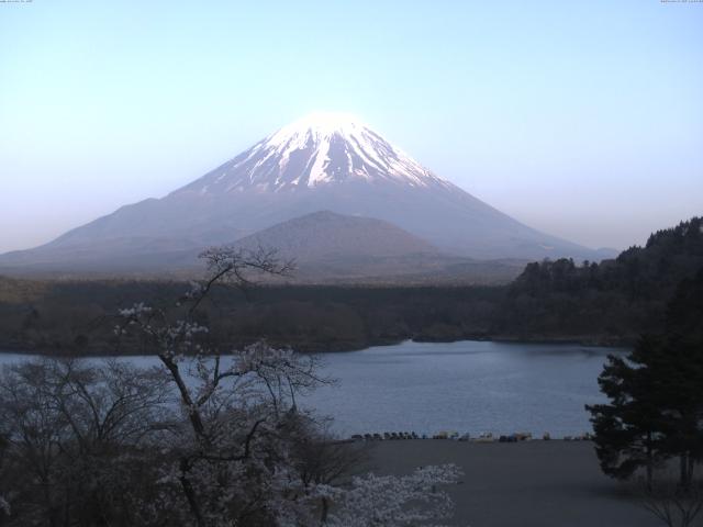 精進湖からの富士山