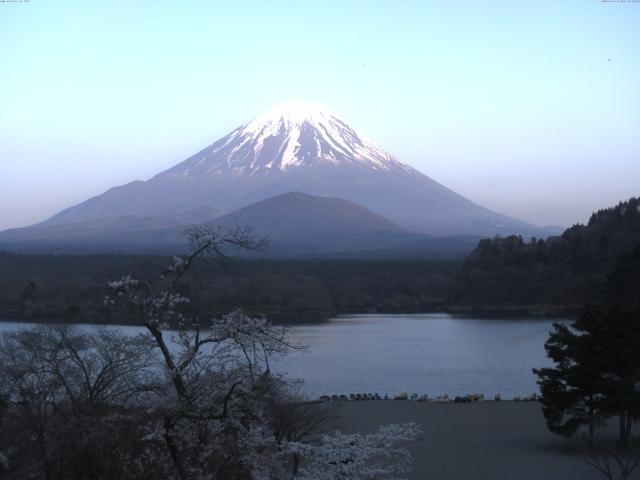 精進湖からの富士山