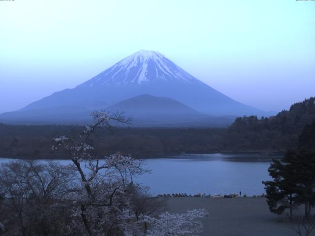 精進湖からの富士山