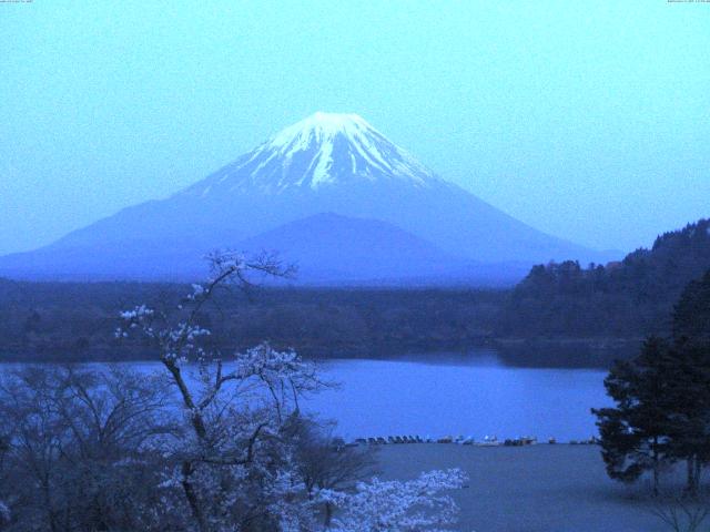 精進湖からの富士山