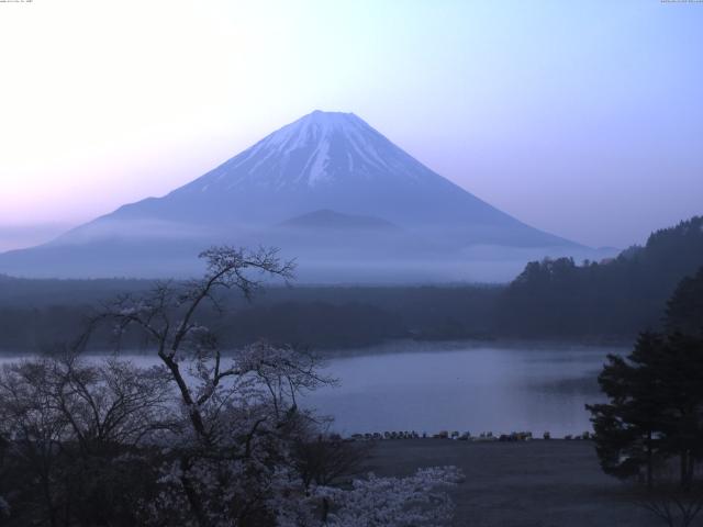 精進湖からの富士山