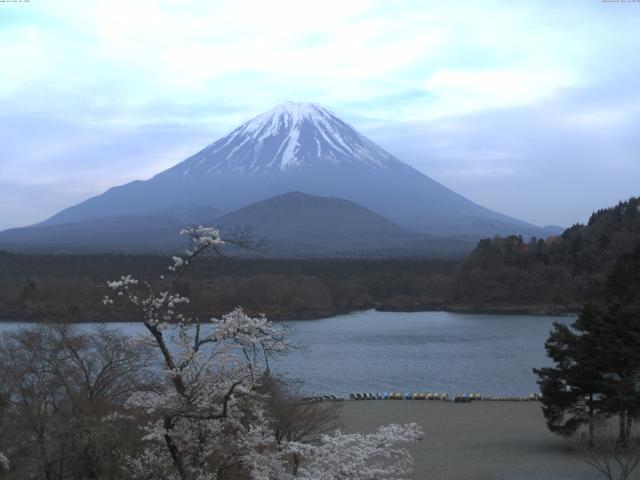 精進湖からの富士山