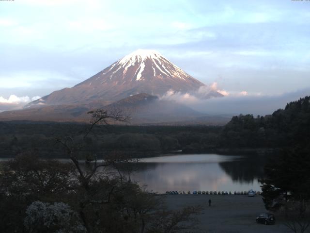 精進湖からの富士山