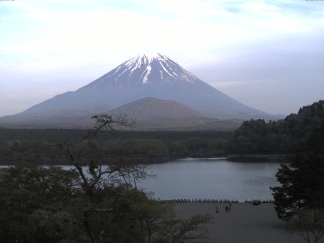 精進湖からの富士山