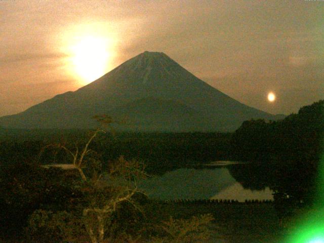 精進湖からの富士山