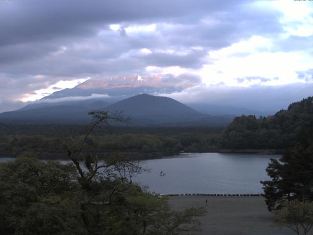 精進湖からの富士山