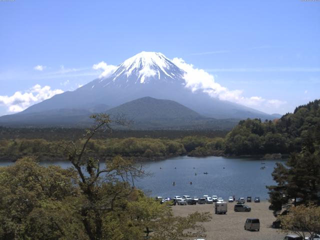 精進湖からの富士山