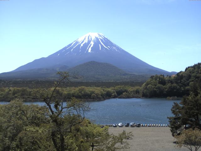 精進湖からの富士山